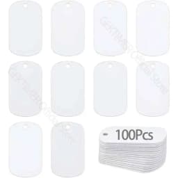 Wholesale 100Pcs Sublimation Keychian Custom Personalized Identity Tag Dog ID Tags DIY For Men Pendant Collar Accessories