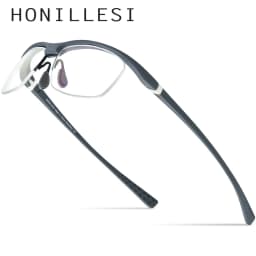 FONEX HONILLESI TR90 Glasses Frame Men Brand Designer Semi Rimless Ultralight Bicycle Eyeglasses Half Rim Sports Eyewear 7027