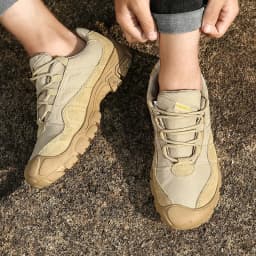 NMen's Outdoor Hiking Shoes Anti Slip Thick Soled Hiking Shoes Comfortable and Durable Walking Boots, Gray Exercise Shoes Tennis