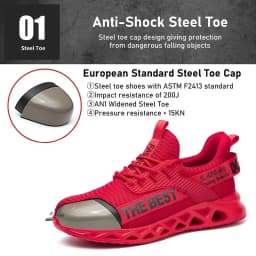 Safety Protective Mining Boots Men Steel Toe Safety Shoes Anti-smash Anti-puncture Function Work Shoes Fashion Multicolored