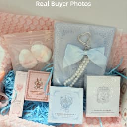 Flower Knows Mixed Makeup Gift Box 3-4Pcs Random Set Eyeshadow Blush Lipstick Perfume Mirror Pendant Cosmetics Combination