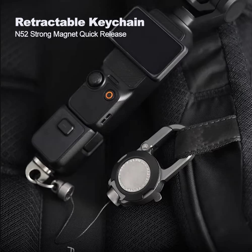 Retractable Keychains N52 Strong Magnet Quick Release for Action Camera Fishing Tools Mobile Phones Gift for Boyfriend