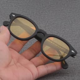 Sun Glasses Man Johnny Depp Lemtosh Polarized Sunglasses Woman Luxury Brand Vintage Acetate Frame Green Drivering Goggles