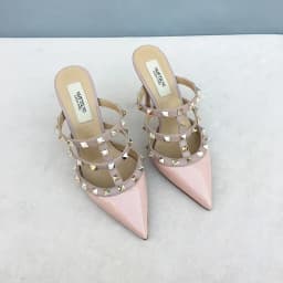 Women's sandals luxury Brand Shoes Woman 2025 trend Ankle Strap Summer Rivets High Heels Slippers Design Pointed Toe Sexy party