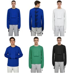Adult Upper Limb Protective Tops Manic Patients Nursing Safety Restraint Clothes Long Sleeve Back Buckles Securing Strap T-shirt
