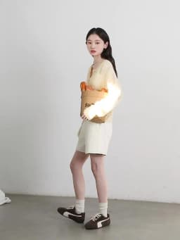 CHIC VEN Female Cardigan Loose Casual Mohair Hollow Knitted Sweaters Female Short Jumpers Spring Summer 2025 Tops
