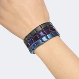 50pcs Italian Charm Stainless Steel 9mm Colorful Style Elastic Bracelet for Woman Men DIY Making GIft Dropshipping Wholesale