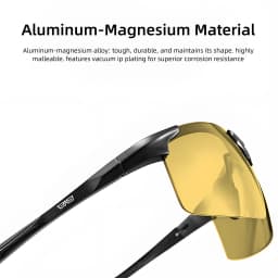 CAPONI Photochromic Sunglasses Men Original Design Sports Yellow Sun Glasses Fashion Driving Night Vision Eyewear UV400 BSYS3218