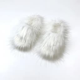 Faux Fur Slippers 2025 Women Winter Plush Warm Home Flat Slides Mongolian Wool Flip Flops Y2K Girls Furry Shoes Cute Slippers