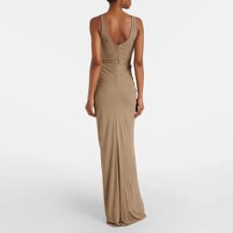 Women Sexy U Asymmetrical Hollow Party Dress Spring Ruffle Slim Pleated Long Dress New Summer Sleeveless Backless Zip Maxi Dress