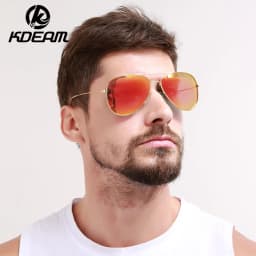Air Force Pilot Sunglasses Men Polarized 62mm Frame Width Large Sun Glasses Male UVA/UVB Sunglass de sol With Case