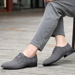 Plaid With Laces Gray Young Students Social Shoe for Men Casual Business Official Black Clothing Office New 39 Dress Shoes Man