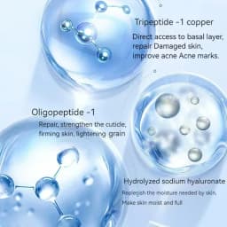 Blue Copper Peptide Freeze Drying Set Freeze-dried Powder, Improve Wrinkle Essence Shrink Pores Acne Treatment Skin Care Set