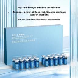 Blue Copper Peptide Freeze Drying Set Freeze-dried Powder, Improve Wrinkle Essence Shrink Pores Acne Treatment Skin Care Set