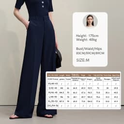 Amii Women Pants 2026 Summer Loose Casual Wide Leg Trousers Soft Drape Fabric Office Commute Elegant Long Clothes Women 12621076
