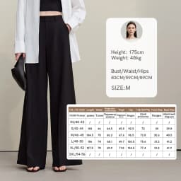 Amii Women Pants 2026 Summer Loose Casual Wide Leg Trousers Soft Drape Fabric Office Commute Elegant Long Clothes Women 12621076