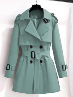 Spring Autumn Trench Coat Women 2026 New Korean Double Breasted Mid-Long Woman Trench Coat Overcoat Windbreaker Female Outerwear