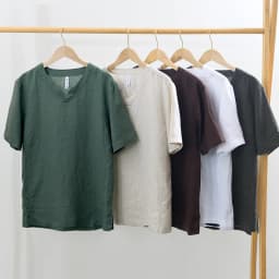 L998 100% Linen Premium T-shirts Men's Summer Fashion Chinese Style Vintage Solid Color Short Sleeve Tees Simple Breathable Tops
