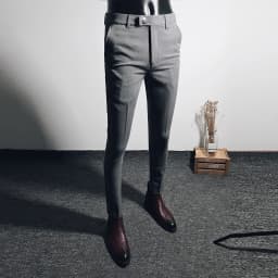 Men Suit Pants Dress Pantalone Hombre Stretch Slim Formal Trousers Calça Masculina Solid Color Casual Pants Fashion Men Clothing