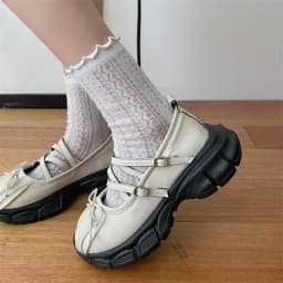 Designer Chunky Women Mary Jane Shoes Autumn Fashion Shallow Butterfly-knot Platform Flat Shoes Ladies Casual Outdoor Shoes