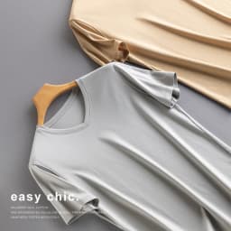 Men's High-end Fabric Silk Mercerized Cotton T-shirt Crew Neck Luxury Tee Short Sleeve Silky Feeling Summer Wear Vacation V-neck