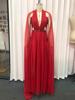 TWOTWINSTYLE Slimming Hollow Out Spliced Ribbons Temperament Dress for Women V Neck Sleeveless High Waist Dresses Female Fashion