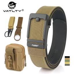VATLTY New Tactical Pistol Airsoft Belt for Men Metal Automatic Buckle Military Belt 1100D Tight Nylon Casual Belt Male Girdle