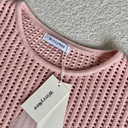 WinvyNee Spring Women Pure Cotton Pullover Sweaters Round O Neck Long Sleeve Solid Color Hollow Out Casual Knitwear ZA1092001