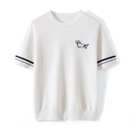 WinvyNee Spring Summer Women‘s 100% Cotton T Shirts Short Sleeve Top Y2k O Neck Dog Casual Pullover Basic Clothing Top ZA1523014