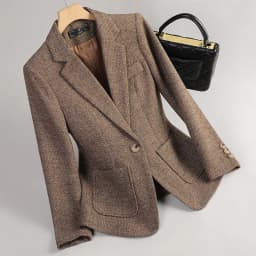 2026 New Women Long Sleeve Woolen Suit Jacket Autumn Winter Coat Ladies Office Wool Blazer Female Formal Blazer Thick Outerwear