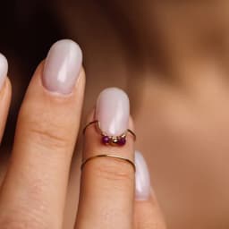 Nail Ring 14K Gold Filled Weaving Ring Luxury Personalized Jewelry Designer Jewelry Pearl Ring Birthday Gift for Women