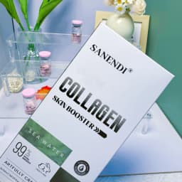 SKIN BOOSTER COLLAGEN - Pink Essence Solution for Facial Skin Tone Imbalances and Wrinkles, Enhances Skin Hydration