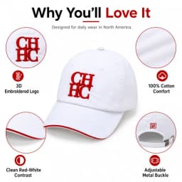 CHHC Minimalist Baseball Cap Unisex Casual Embroidery Letter Print Snapback Hat Streetwear Sun Protection Trendy