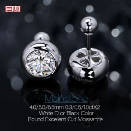 GIGAJEWE Bubble Earrings Moissanite White D Color VVS1 S925 Silver 18K Gold Plated Diamond Test Passed Jewelry Woman Wife Gift