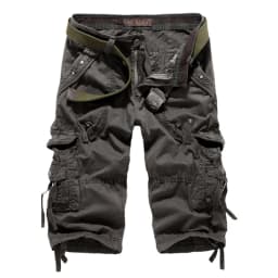 Summer Pure Cotton Men's Cropped Pants Oversized Casual Shorts Multi Pocket Tooling Capri Pants Men Cargo Pant AF5820