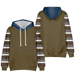 2024 Fashion Printed Striped Pattern men's Pullover Casual Simple Oversized Loose Hoodie Street Design Harajuku men's Sweatshirt