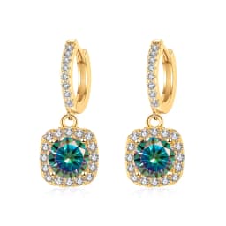 JoyceJelly 1ct Moissanite Earrings 18 Color Choice Solid Sterling Silver 925 Plated 18K Gold Fine Jewelry For Women WeddingParty