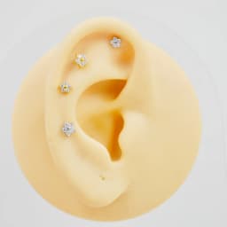 10pcs Body Jewelry 16Gx8mm G23 Titanium Flower CZ Lip Labret Bar Ear Helix Tragus Rook Barbells Stud Piercing Jewelry New