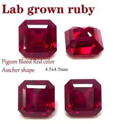 L-Ruby Sugar Tower Cut VVS1 Lab Grown Gemstone Pigeon Blood Red Certificate Advanced Charms Jewelry Making Materials Wholesale