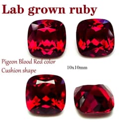 L-Ruby Sugar Tower Cut VVS1 Lab Grown Gemstone Pigeon Blood Red Certificate Advanced Charms Jewelry Making Materials Wholesale