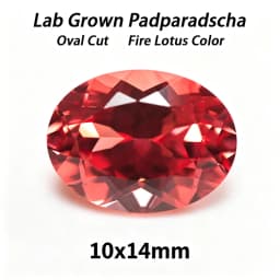 Lab Grown Padparadscha Cushion Cut Fire Lotus Color DIY Charms Jewelry Making Ring Necklace Earrings Main Materials Certificate
