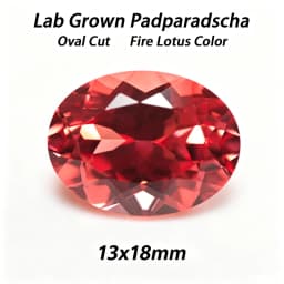 Lab Grown Padparadscha Cushion Cut Fire Lotus Color DIY Charms Jewelry Making Ring Necklace Earrings Main Materials Certificate