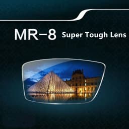 MOMOJA 1.61 MR-8 Ultra-Tough Lens High-Definition Wear-Resistant Anti-Ultraviolet Anti-Blue Light Lens For Rimless Glasses