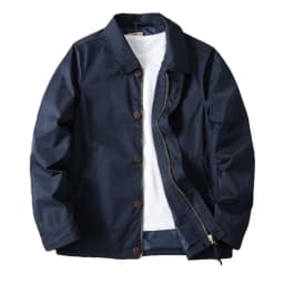 Man Coat Spring Autumn Turn Down Collar Solid Color Male Short Outerwear Single-breasted Zipper Business Casual Men Jacket