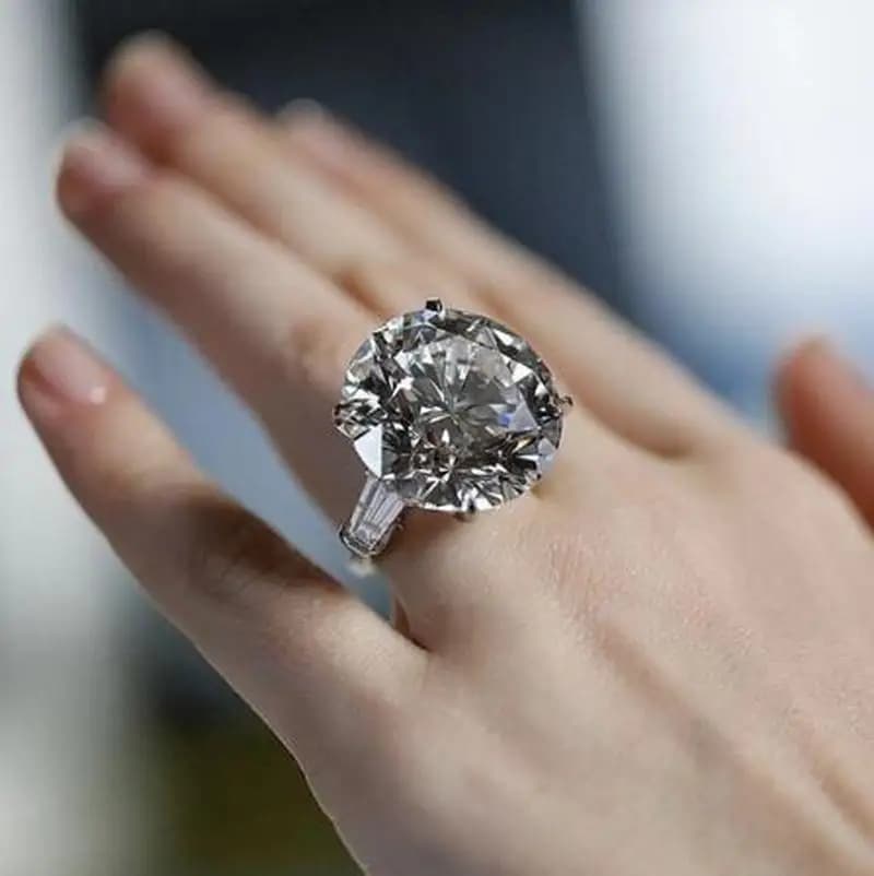 Solitaire Round cut 6ct Sona cz Ring 925 Sterling Silver Engagement Wedding Band Rings for women Bridal Luxury Party Jewelry