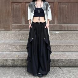 Gothic Harajuku Y2k Skirt Pants Japanese Irregular Stitching Samurai Hakama Genderless Streetwear Campus Valentines Pants Unisex