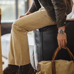 Maden Vintage Heavyweight Khaki Casual Pants Twill Cotton Straight Pants for Men's Autumn Workwear Classic Zip Fly Trousers