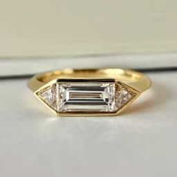 BXINY 1.4CT Moissanite Rings 925 Sterling Silver for Women Solitaire Lab Diamond Wedding Band Gifts Minimalist Jewelry with GRA