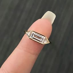 BXINY 1.4CT Moissanite Rings 925 Sterling Silver for Women Solitaire Lab Diamond Wedding Band Gifts Minimalist Jewelry with GRA