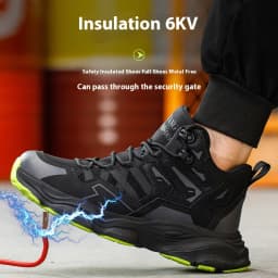 Fashion Men Safety Boots With Steel Toe Cap Anti-smash Work Safety Shoes Men Indestructible Work Hiking Warehouse Shoes